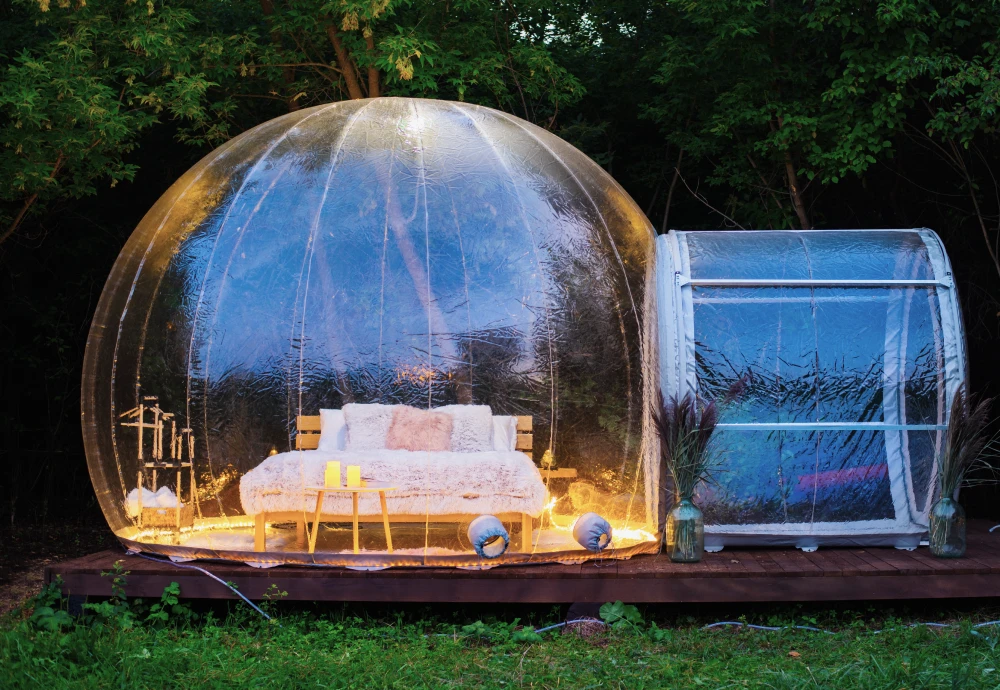 glamping bubble tent near me